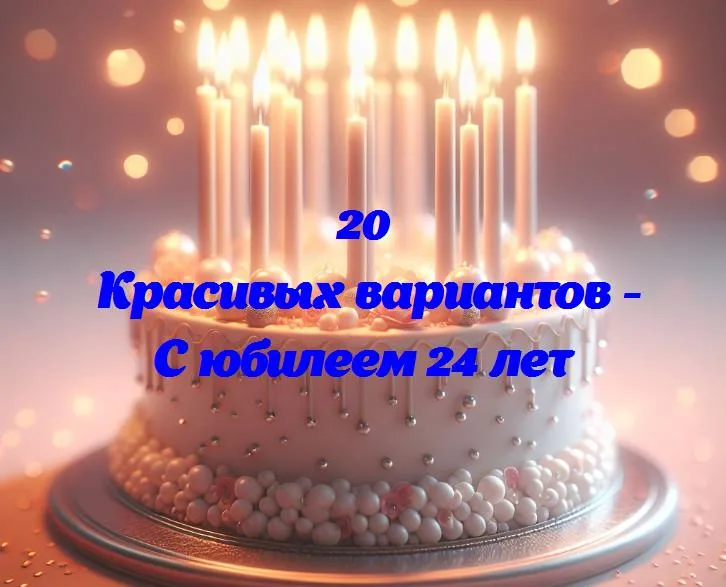 С юбилеем 24 лет - 20 Поздравлений