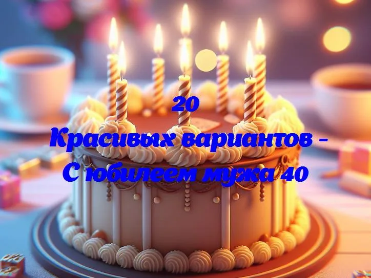 Праздник 40-летия: как сделать день особенным для своего мужа