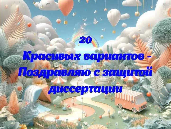 Научное победоносцу — поздравляем с защитой диссертации!