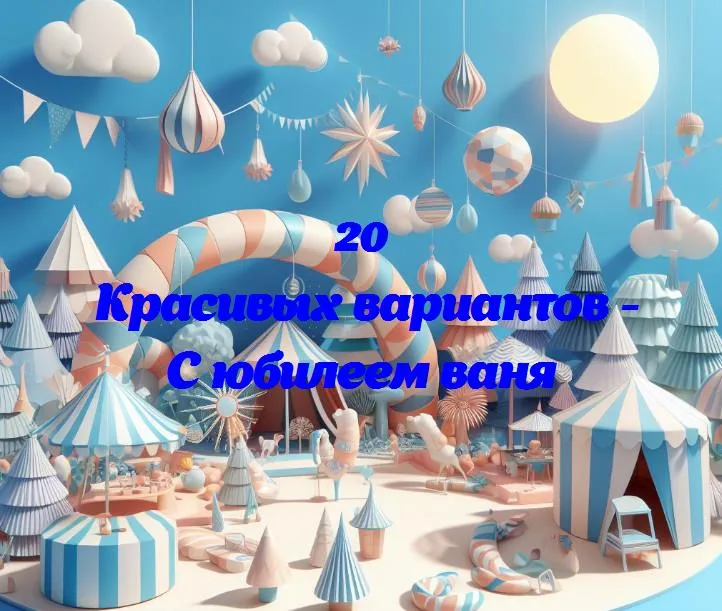 С юбилеем ваня - 20 Поздравлений