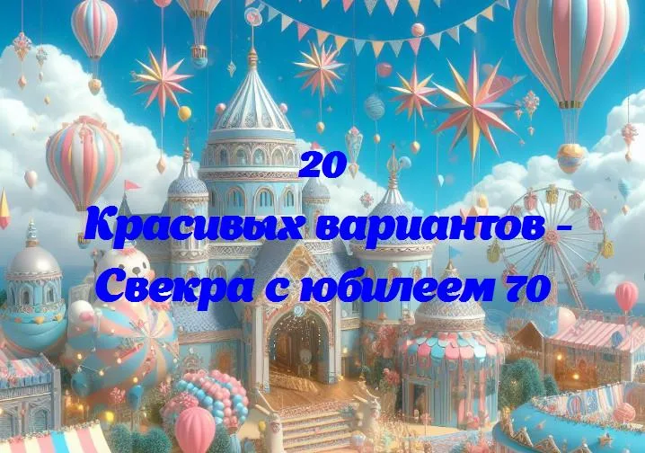 Великий юбилей: 70 лет жизни и мудрости нашего свекра!