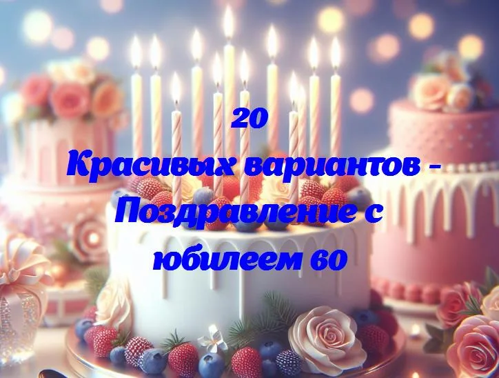 Юбилей 60 лет: волшебство новой главы жизни