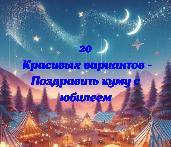 Поздравить куму с юбилеем - 20 Поздравлений