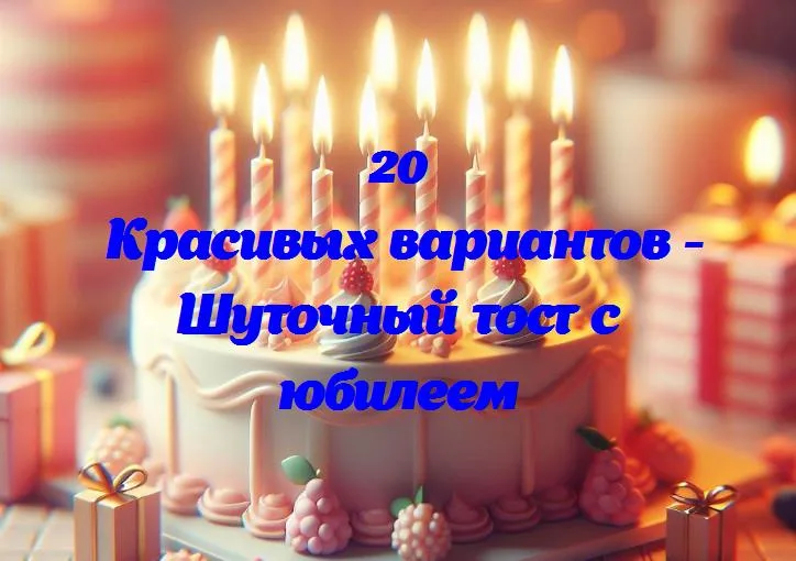 Юбилей в смехе: шутки и тосты для весёлого праздника