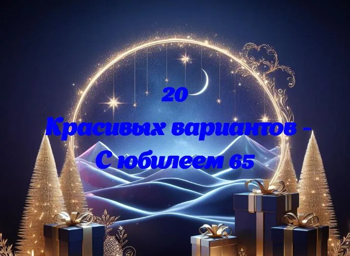 Празднование 65-летия: взгляд на богатство времени и опыта