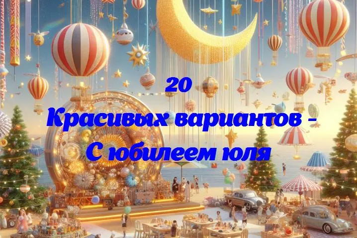 С юбилеем юля - 20 Поздравлений