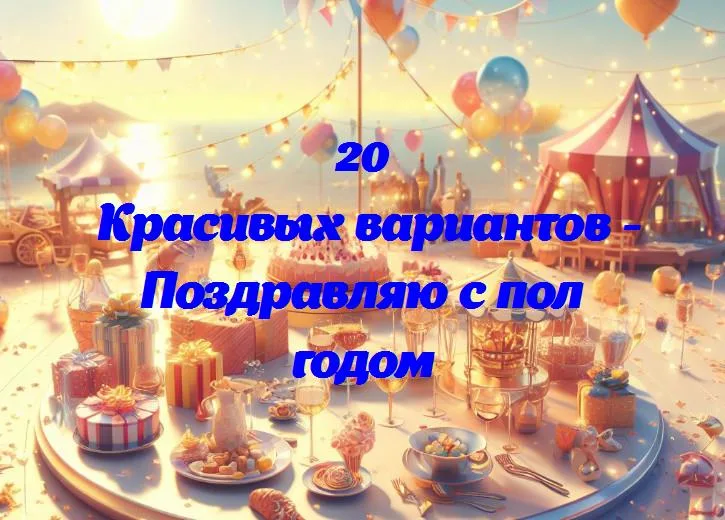 Поздравляю с пол годом - 20 Поздравлений