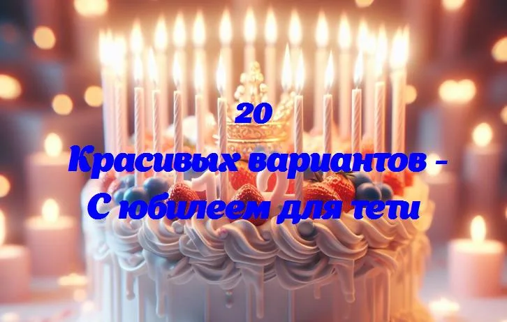 С юбилеем для тети - 20 Поздравлений