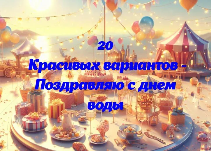 Праздник воды: радость и чистота в каждой капле