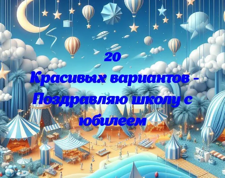 Поздравляю школу с юбилеем - 20 Поздравлений