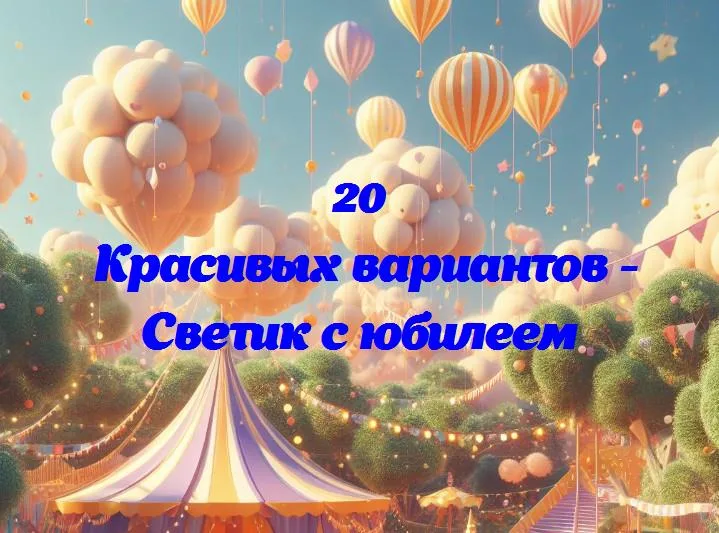 Светик с юбилеем - 20 Поздравлений