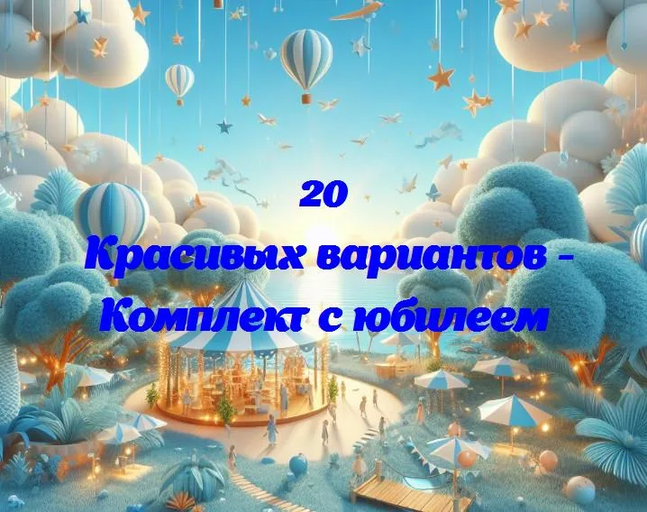 Комплект с юбилеем - 20 Поздравлений