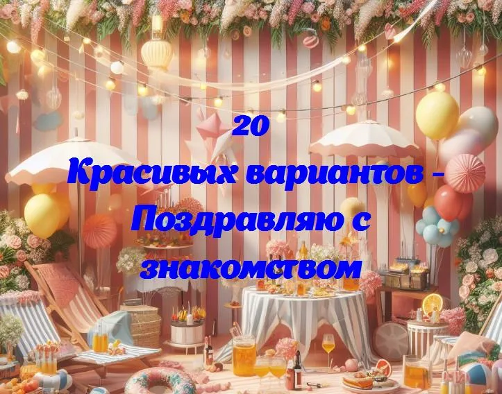 «год вместе: поздравляю с нашим знакомством!»