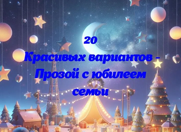 Волшебные года: юбилейная сказка семейной любви