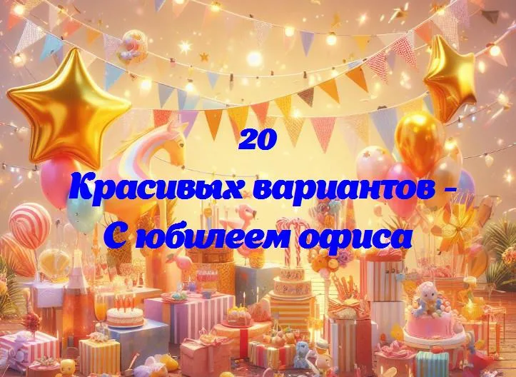 С юбилеем офиса - 20 Поздравлений