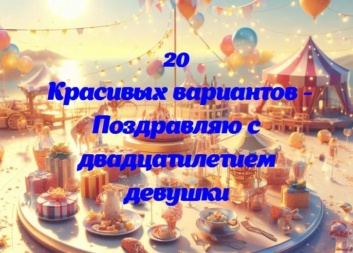 Двадцать свечей для двадцатилетия: поздравляем уникальную девушку с важным днем!