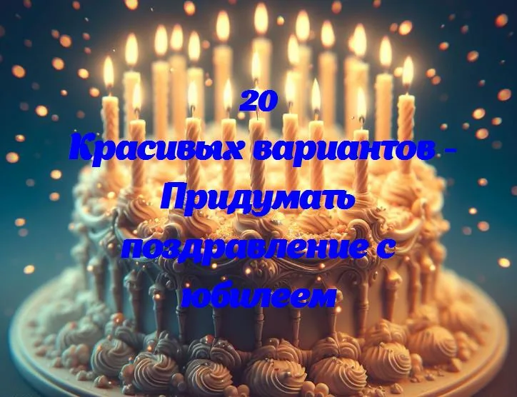 «как придумать красивое поздравление с юбилеем: простые шаги и идеи»