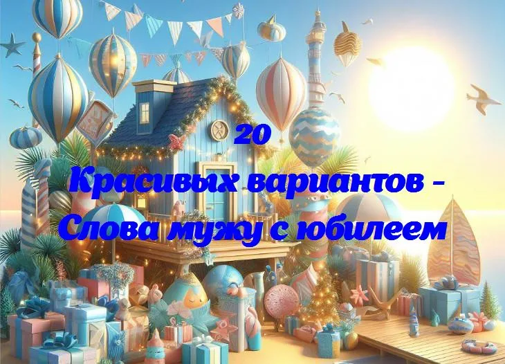 Слова мужу с юбилеем - 20 Поздравлений