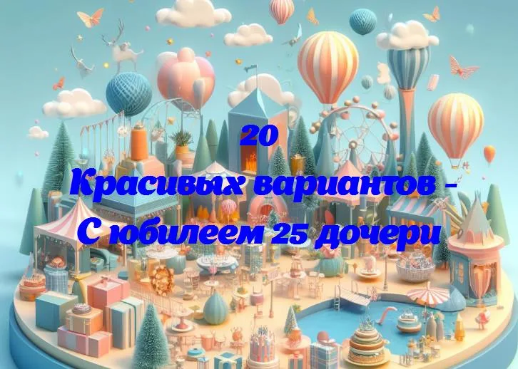 С юбилеем 25 дочери - 20 Поздравлений