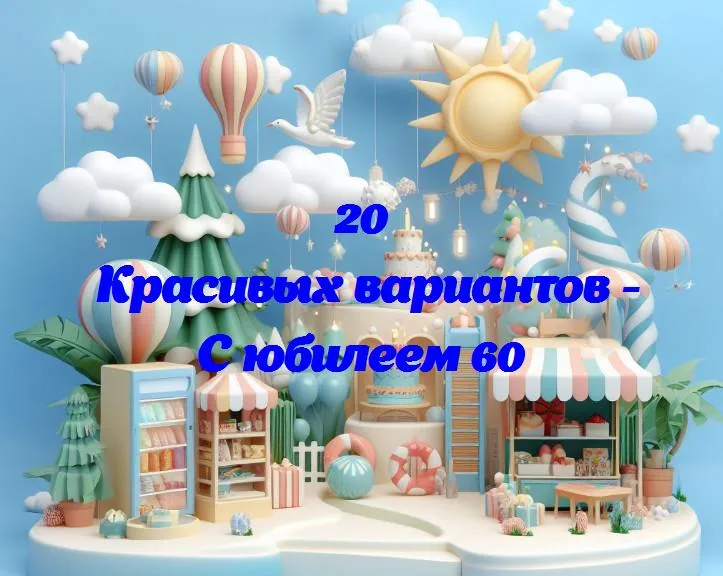 С юбилеем 60 - 20 Поздравлений