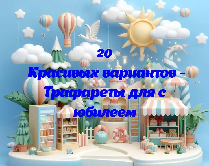 «как выбрать идеальный трафарет для юбилея: практическое руководство»