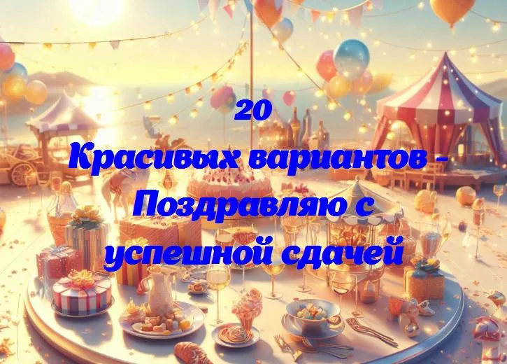 Поздравляю с успешной сдачей - 20 Поздравлений