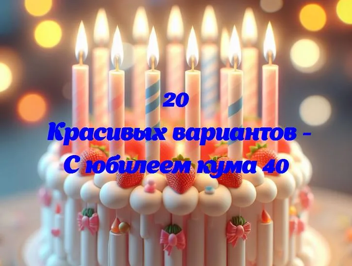 Великолепные 40: юбилейные моменты нашего кума