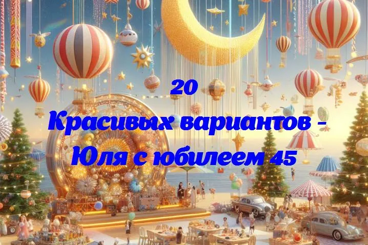 Волшебный юбилей: юля отмечает 45 лет жизни и счастья!