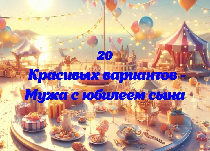 «день рождения сына: особенные моменты в жизни мужа»