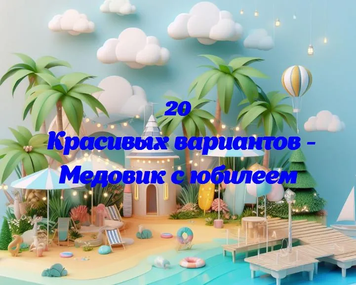 Медовик с юбилеем - 20 Поздравлений