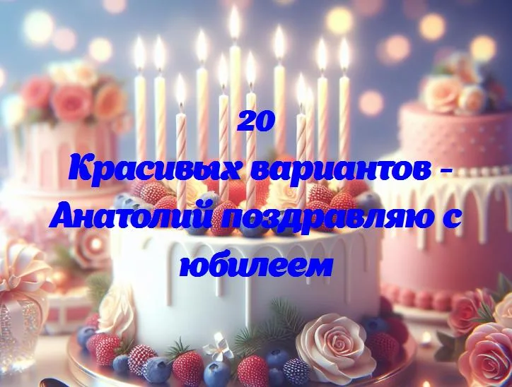 День рождения анатолия: поздравляем с великолепным юбилеем!