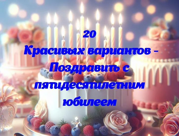 Поздравляем с полувековым юбилеем: 50 лет счастья и приключений!