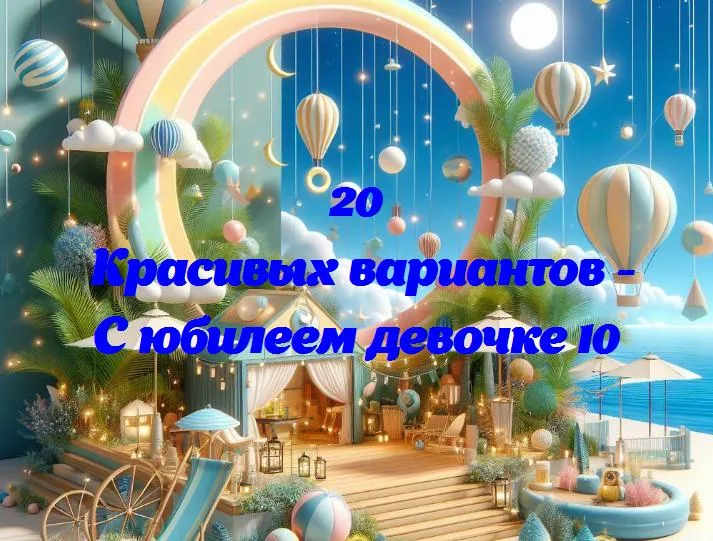 С юбилеем девочке 10 - 20 Поздравлений