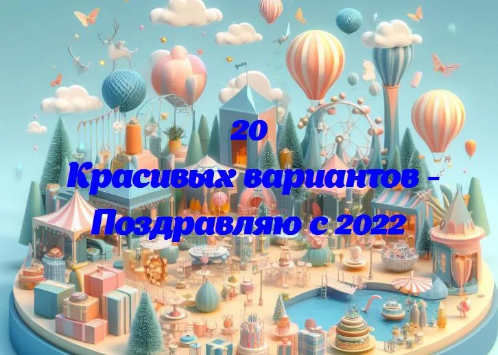 Поздравляю с 2022 - 20 Поздравлений