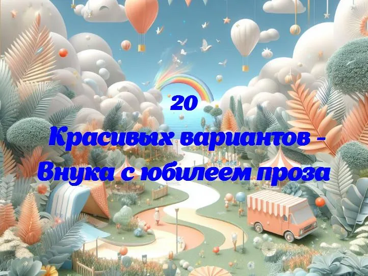 Внука с юбилеем проза - 20 Поздравлений