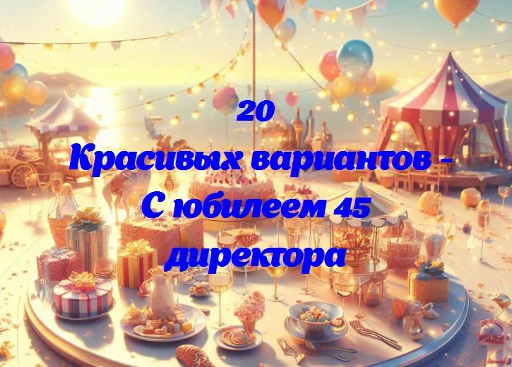 Директор в свете юбилея: 45 лет верного рулевого!