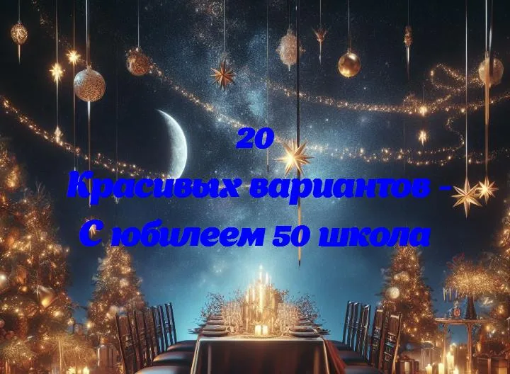 Праздничные каникулы: юбилей 50 лет нашей школы!