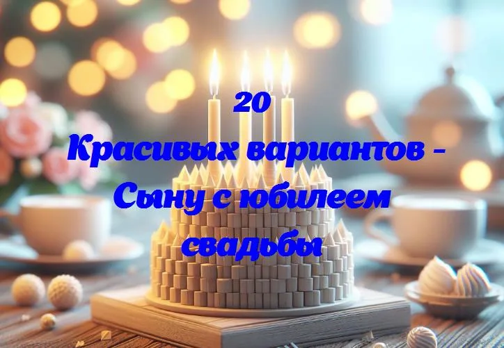 День, когда любовь стала крепче: юбилей свадьбы нашего сына