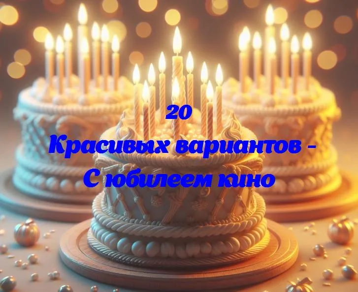 С юбилеем кино - 20 Поздравлений