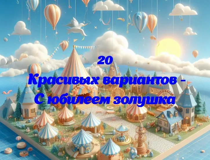 С юбилеем золушка - 20 Поздравлений