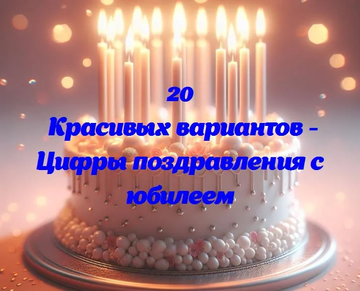 Весёлые цифры юбилея: как поздравить друга или подругу