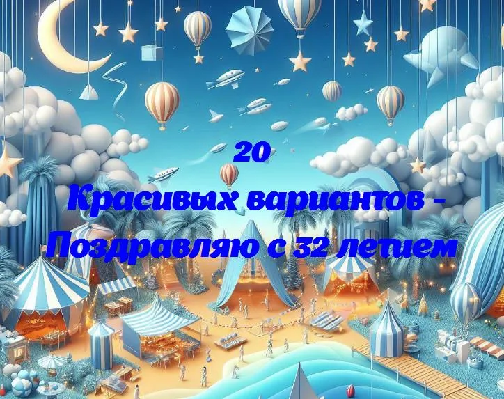 Веселись на полную катушку: 32 года – время радости и улыбок!