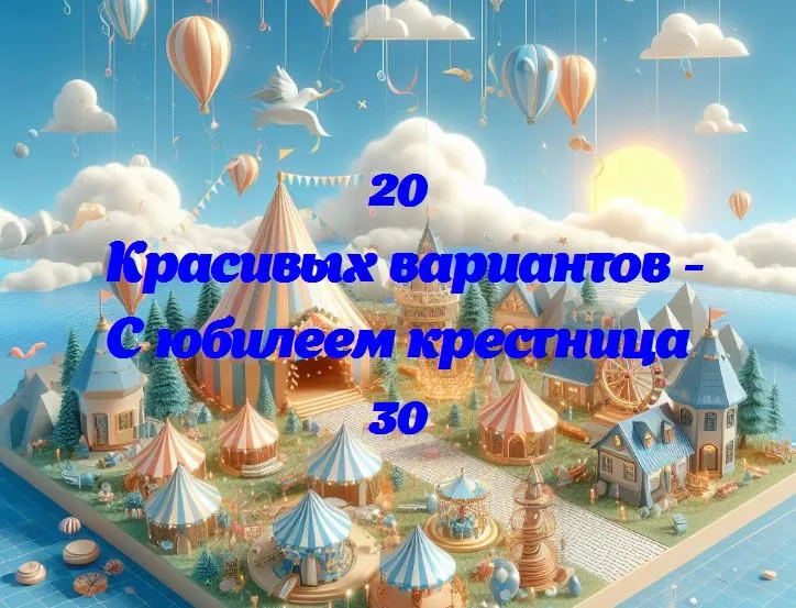 Веселье и улыбки: крестнице — 30!