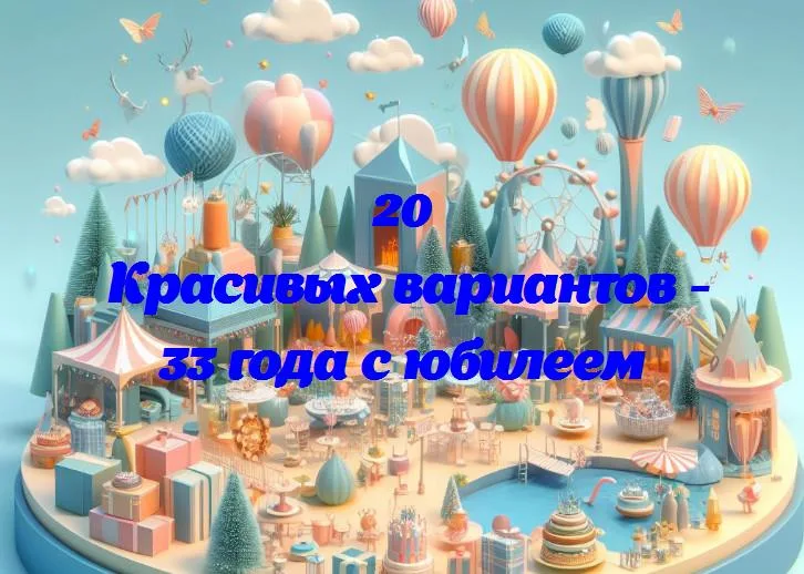 33 года с юбилеем - 20 Поздравлений