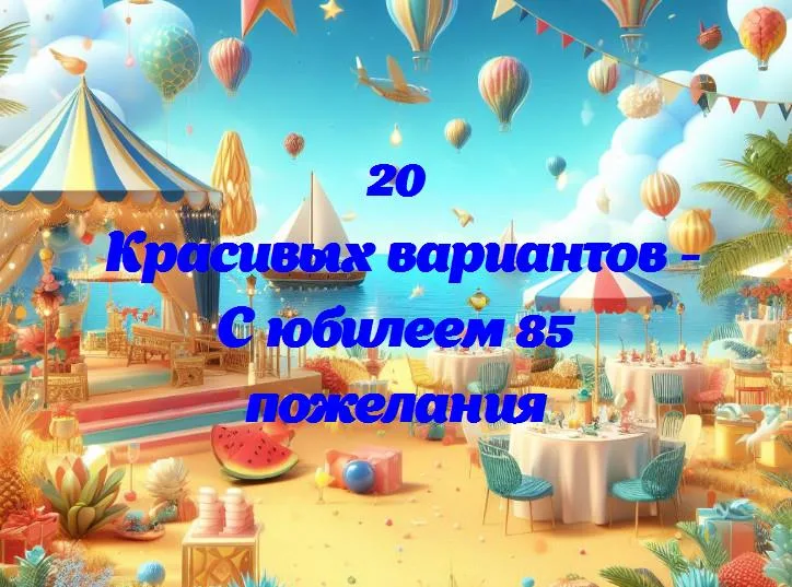 Поздравляем с 85 летием: пожелания счастья, здоровья и уюта!