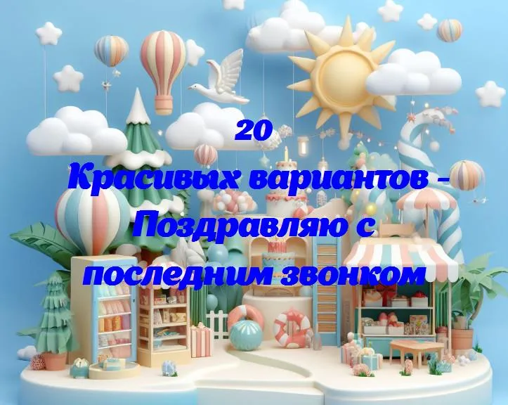 Поздравляю с последним звонком - 20 Поздравлений