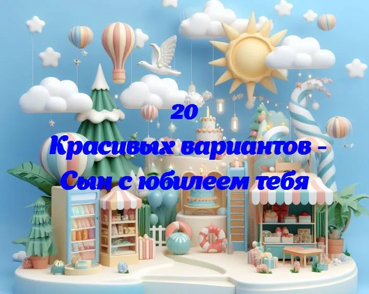 Сын с юбилеем тебя - 20 Поздравлений