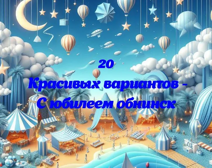 С юбилеем обнинск - 20 Поздравлений