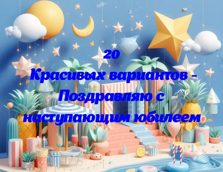 Поздравляю с наступающим юбилеем - 20 Поздравлений