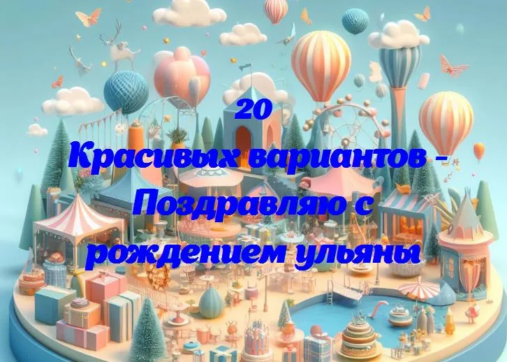 Поздравляю с рождением ульяны - 20 Поздравлений